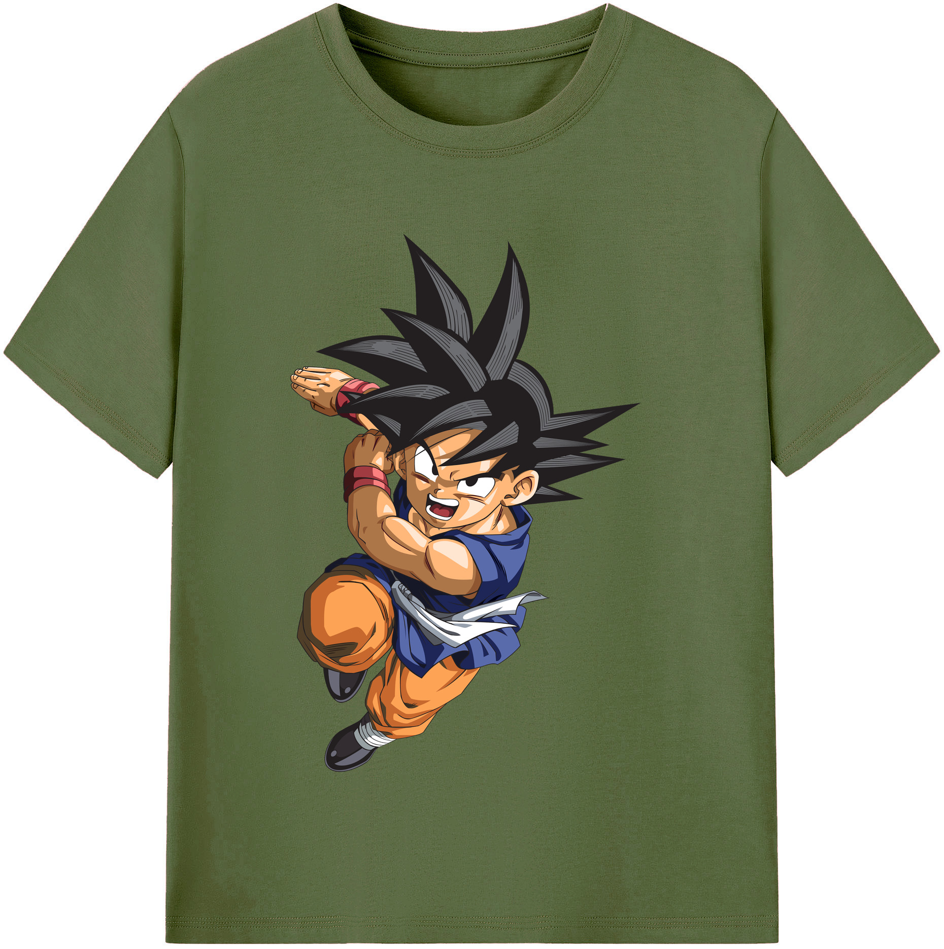 （画像用） ドラゴンボール 孫悟空（そん ごくう）Son Goku カカロット DRAGON BALL Kakarotto 綿100％半袖Tシャツ（フロントプリント）